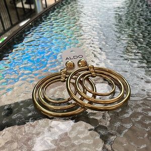 Aldo large hoop earrings NWT